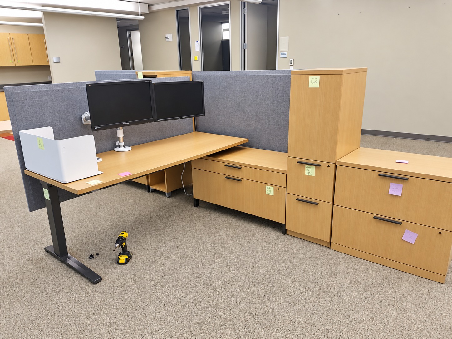 Desk and cabinet installation — Best Office Systems Solutions